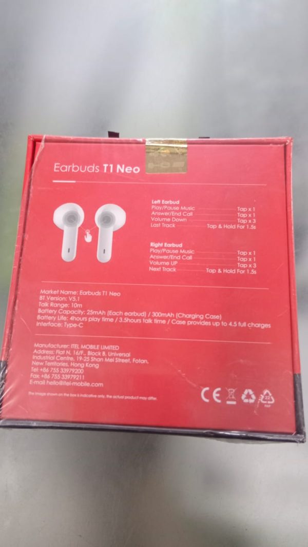 itel T1 Neo earbuds